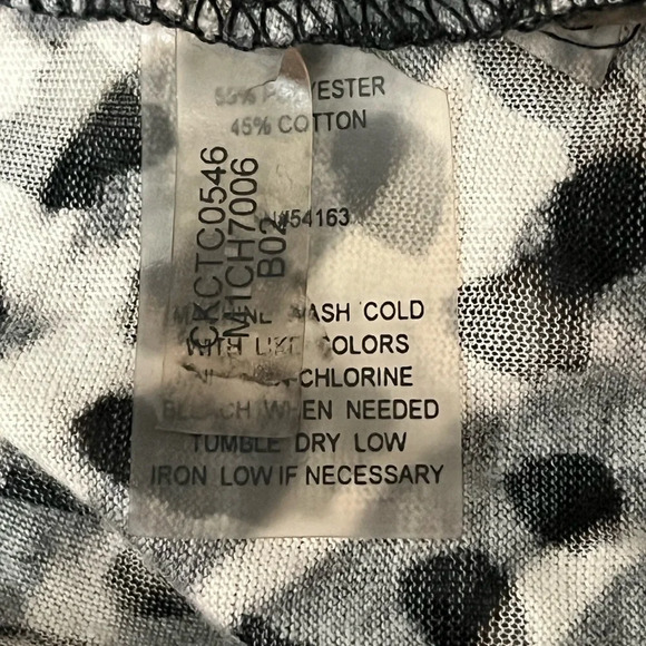 Calvin Klein women's cardigan  size L  casual animal print chetah  waterfall - Picture 6 of 8